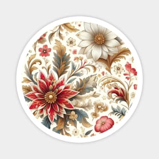 White Flowers Magnet